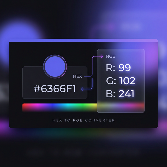 무료 온라인 HEX to RGB 변환기 - 색상 코드 변환 | BosConvertPro